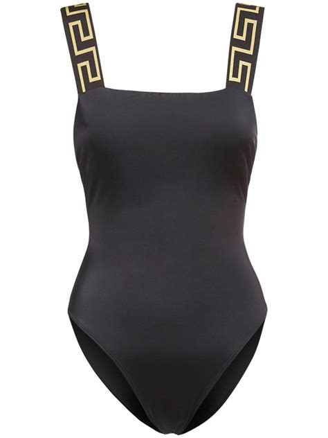 versace plus size bathing suit|Versace greca One Piece swimsuit.